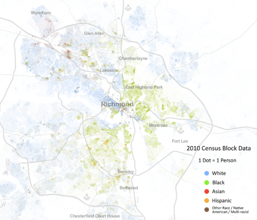 Racial demographics in Richmond
